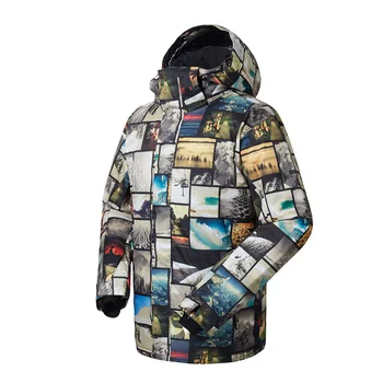 

2018 Men's Ski Jacket Thermal Warmth Snowboarding Jacket Breathable Plus Size Sports Jacket For Camping Snowing Free Shipping