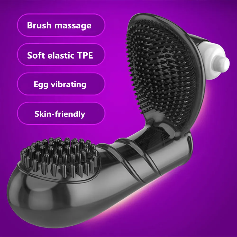 Finger Condom with Egg Vibrator Female G Spot Clitoris Stimulator Masturbation Flirt Massager Sleeve Sex Toys for Women Couple (4)