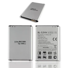 100% D’origine Batterie De Remplacement Pour LG G3 F400 F460 D858 D830 VS985 BL-53YH BL53YH 3000 mAh + + Numéro de Suivi