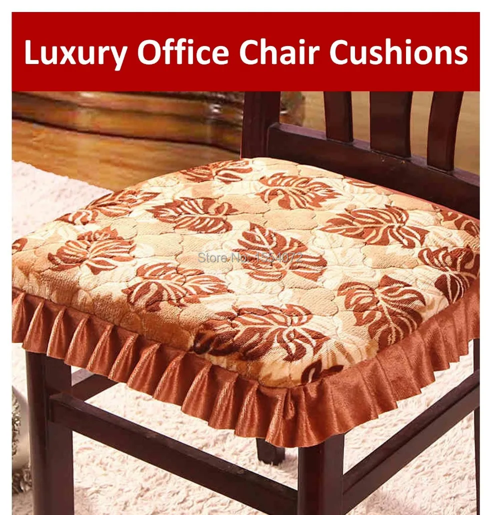43x41cm Luxury Office Chair Cushions With Ties,Skirt 's Fabric Slip