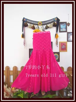 

Lace tribal Latin dance tango skirt Steampunk, Boho, Bohemian, Gypsy, Renaissance, Belly Dance DV17