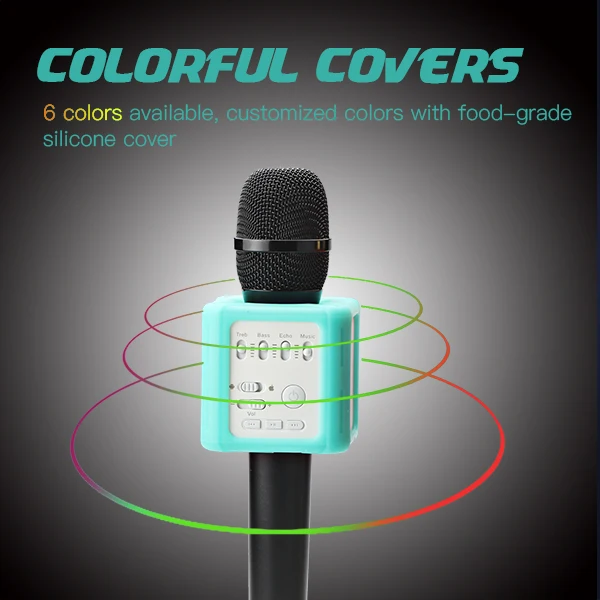 Original Brand Q9s Magic Bluetooth Karaoke Microphone Wireless Professional Player speaker With Carring Case For Iphone Android12_01 (5)