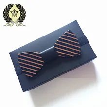 Дизайн модный роскошный ручной работы черный деревянный лук Галстуки бабочка галстуки для мужчин геометрический деревянный галстук-бабочка галстук