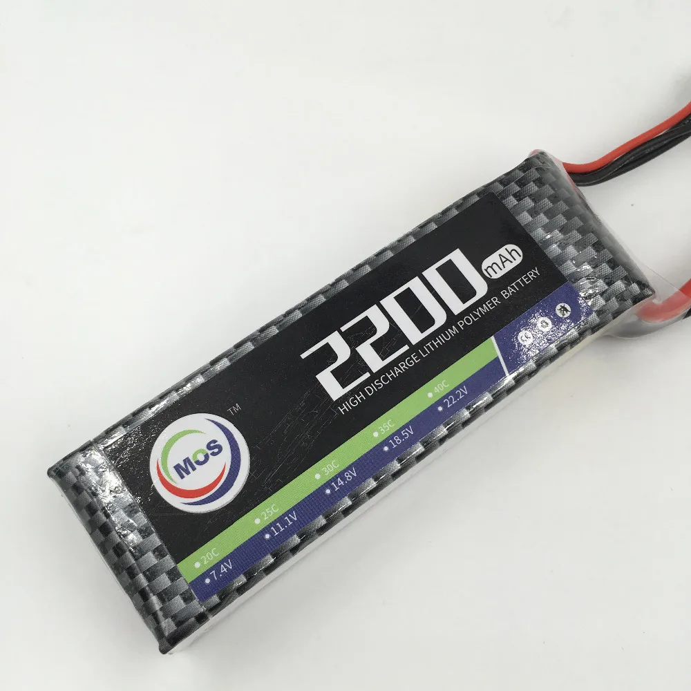 MOS 3S font b rc b font airplane lipo battery 3s 11 1v 2200mAh 30C for