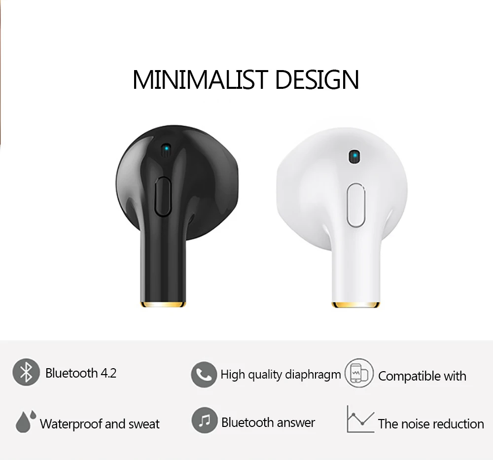

super smart i7 Evolution i8 i8X TWS Wireless Bluetooth Earbuds Single Ear Sports Bass Mini Bluetooth Earphones with Microphone