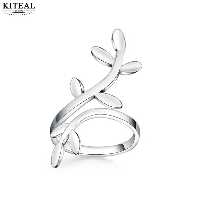 KITEAL 2018 New silver ring 925 stamp Flower tree of life Leaf Ring exaggerated KITEAL 2018 New silver ring 925 stamp Flower tree of life Leaf Ring exaggerated