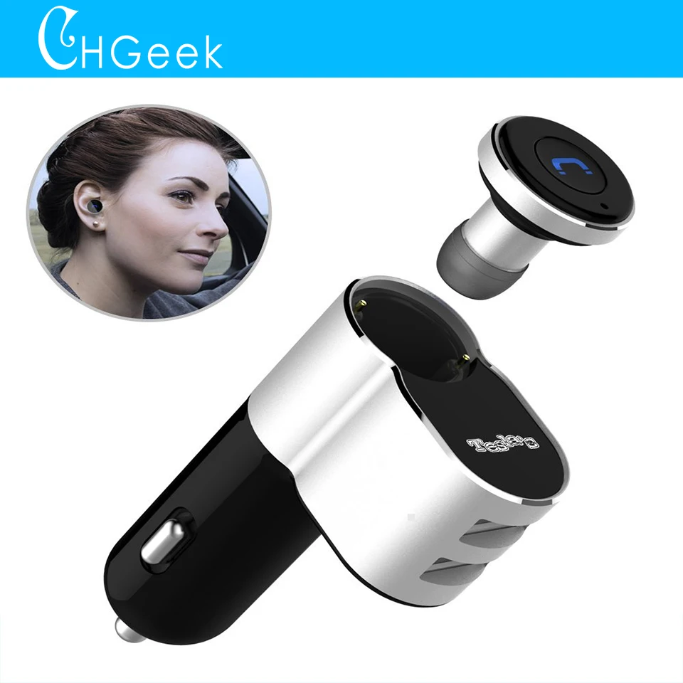 Wireless Bluetooth Earbuds, Mini Bluetooth Earphone Hands Free Driving Headset with Dual Port