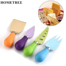 Домашний 4 шт./набор, цветные сырные продукты, нержавеющая сталь, инструменты для выпечки с Цветной ПП ручкой, нержавеющая сталь, сырный нож для пиццы, подарок H479