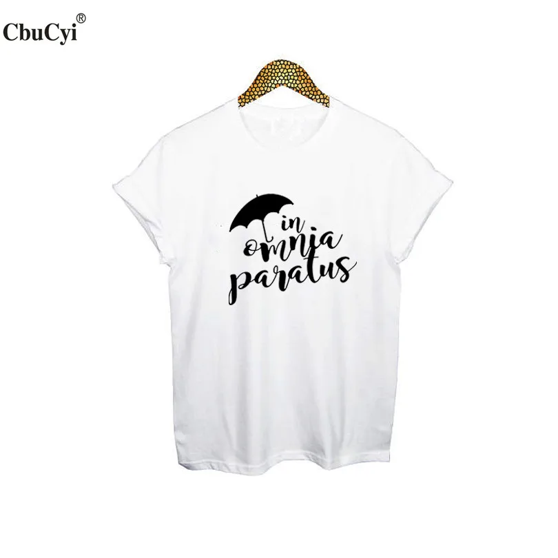 جيلمور الفتيات في omnia paratus الجرافيك تي شيرت ملابس النساء قمم أزياء الصيف المتناثرة تي shirtblack الأبيض القطن ر قميص