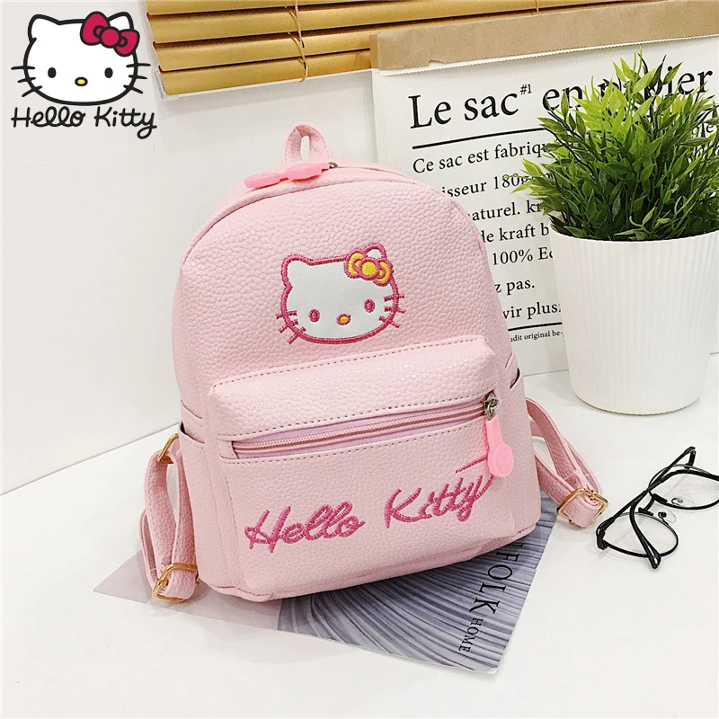 Hello kitty сумка модная сумка на плечо рюкзаки Kawaii hellokitty модные женские сумки на одно плечо из искусственной кожи детские плюшевые сумки