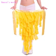 Шарф для танца живота, хип-хоп шарф, шифон, лисий хвост, танец живота, хип-шарф, сексуальный женский пояс для танца живота, цепочка для девочек, пояс для танца живота