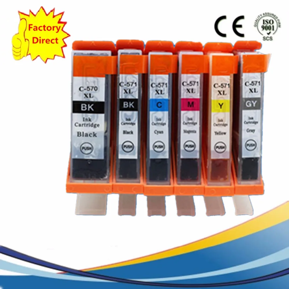 PGI 570 PGI570 570XL 570BK сменный картридж для принтера MG 7751 7752 7753 7750 7753|ink cartridge|pgi 570replacement