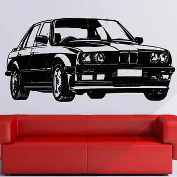 

New Moderne home decor luxe car muursticker vinyl zelfklevende transport muurtattoo voor sofa achtergrond