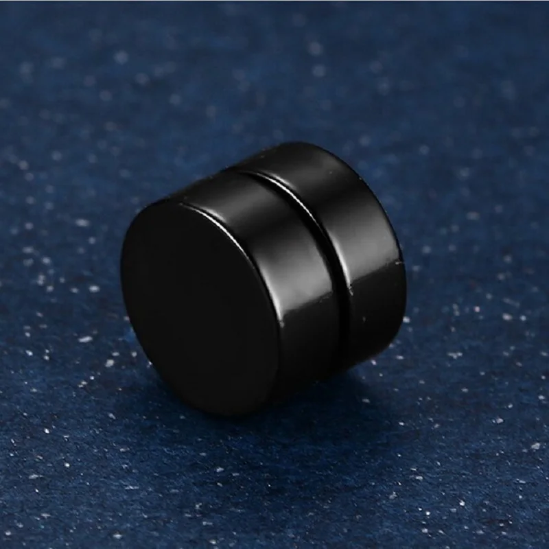 Round Stud Earrings For Men Boy 316l Stainless Steel