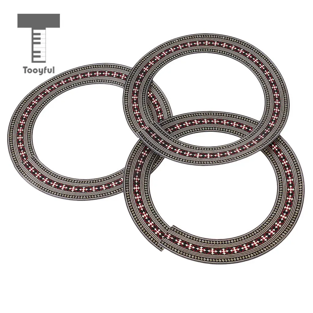 Tooyful 41'' Guitar Sound Hole Decal Soundhole Sticker Circle for Acoustic Guitar 3x