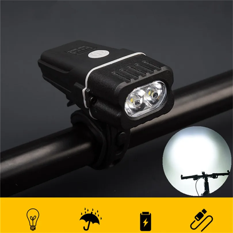 USB Rechargeable Bike light Bicycle front light Prevent Glare High Light  Head Light built-in battery A30