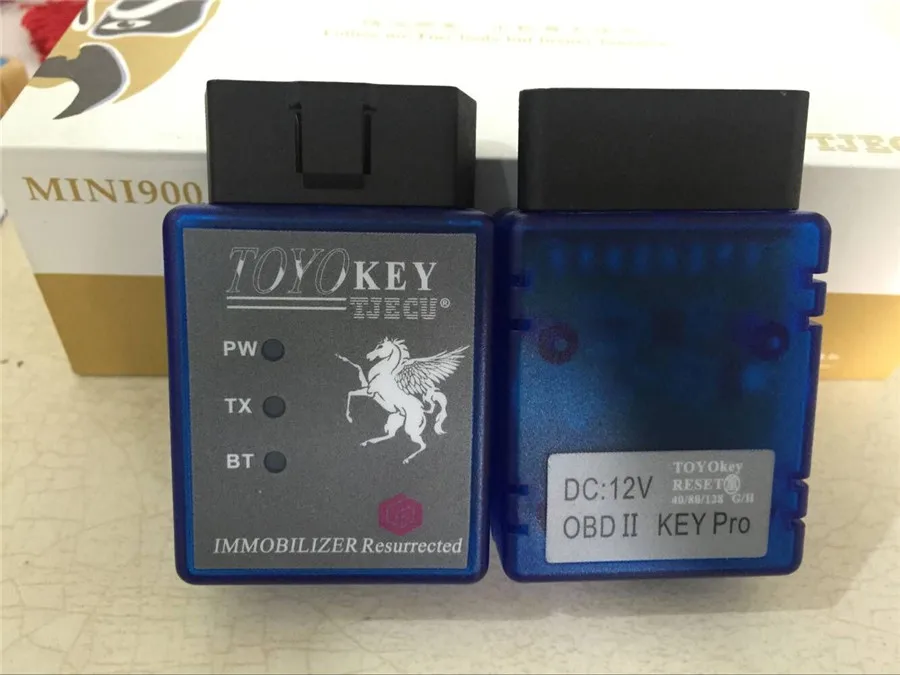 2019 TJECU TOYOKEY OBDII Support G H and 8A Chip All Key Lost Work with Mini