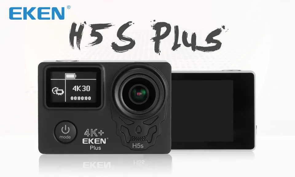 Экшн-камера EKEN H5S Plus HD 4K 30FPS с чипом Ambarella A12 внутри 30 м, водонепроницаемая, 2,0 дюйма, сенсорный экран EIS go, Спортивная камера pro