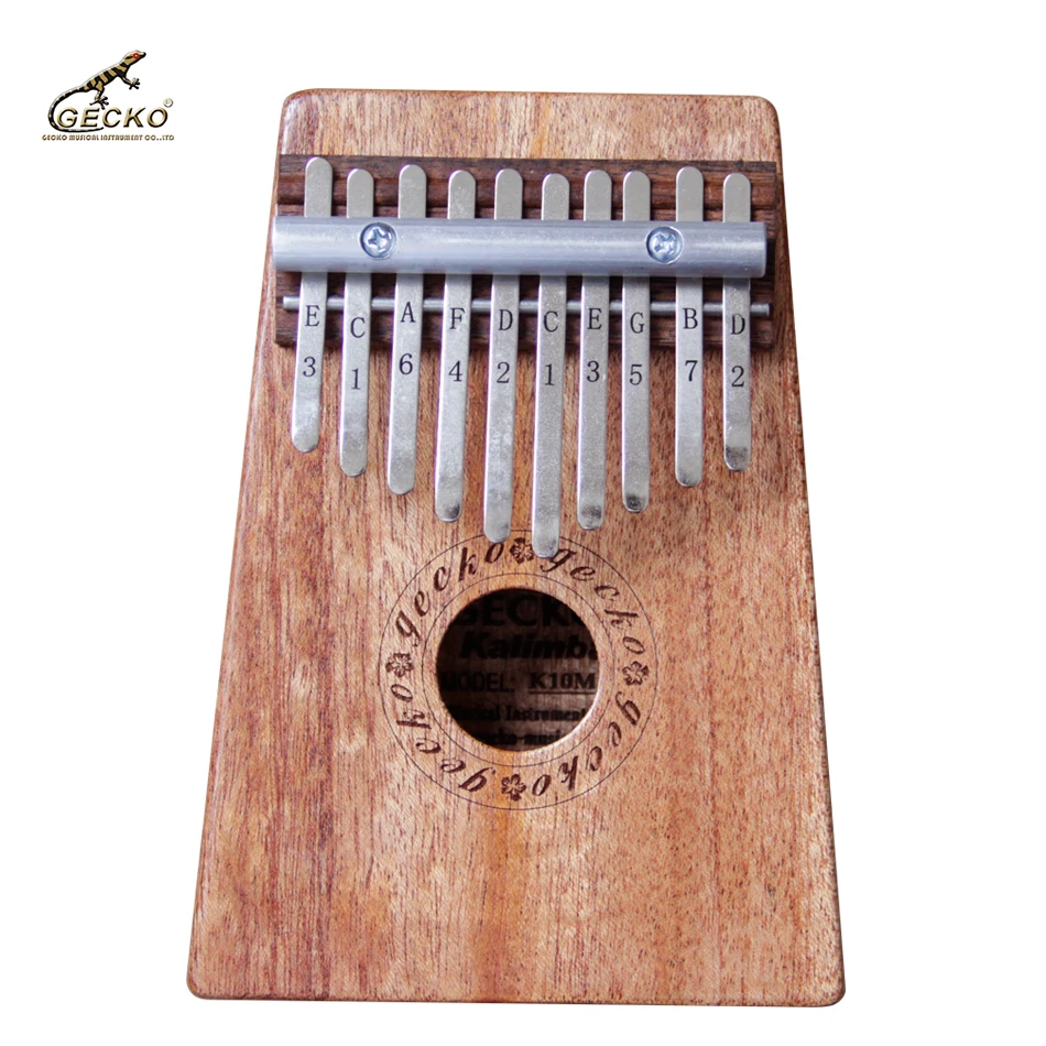 Gecko K10M 10 Key Kalimba African Thumb Piano Finger Percussion Keyboard in Parts & Accessories