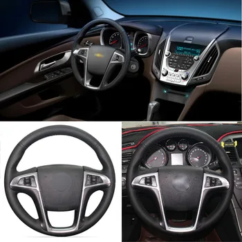 DIY Sewing-on PU Leather Steering Wheel Cover Exact Fit For Buick Lacrosse 2009-2012 Chevrolet Equinox 2010-2016 DIY Sewing-on PU Leather Steering Wheel Cover Exact Fit For Buick Lacrosse 2009-2012 Chevrolet Equinox 2010-2016