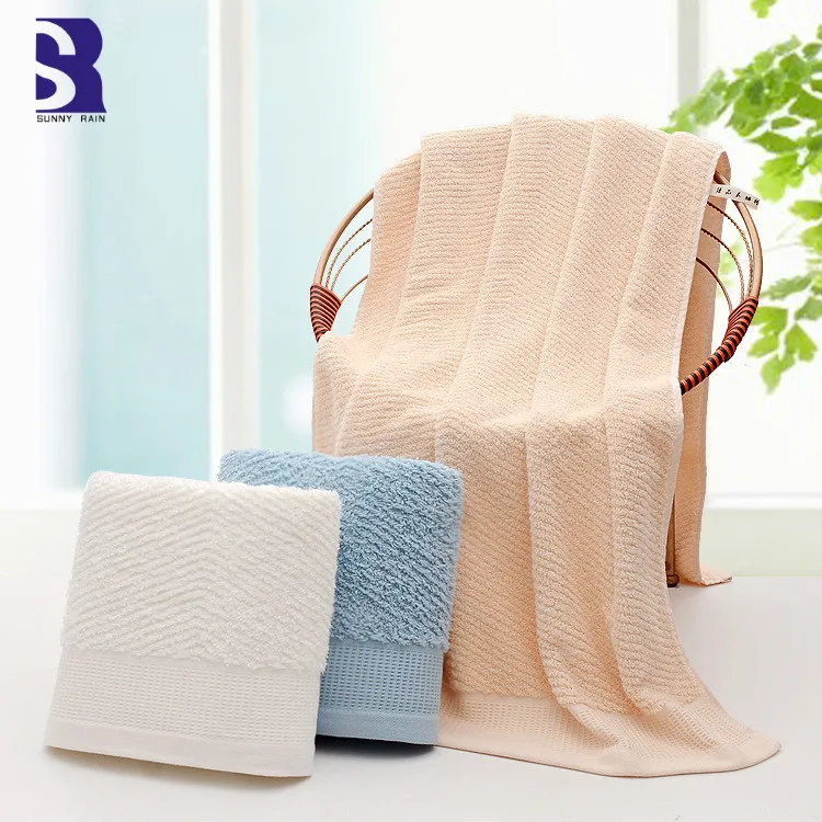 SunnyRain 3 шт толстое чесаное Хлопковое полотенце набор банное полотенце для лица для взрослых 650GSM водопоглощающее toallas