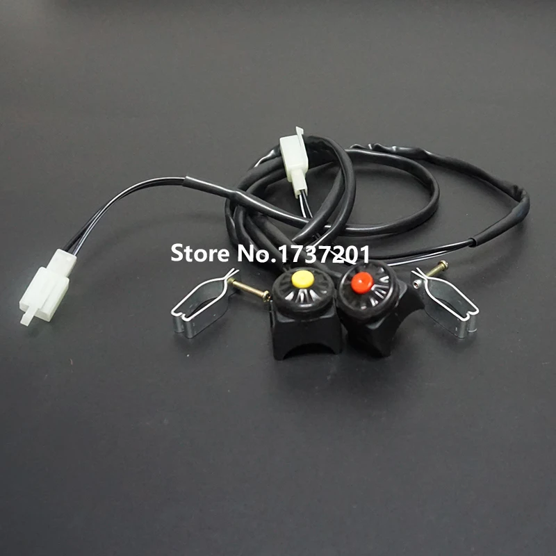 

2pcs Yellow Red Button Kill Switch Stop Kill Power Off Red Point switch Function Fit ATV Dirt Bike Motorcycle Motocross Scooter