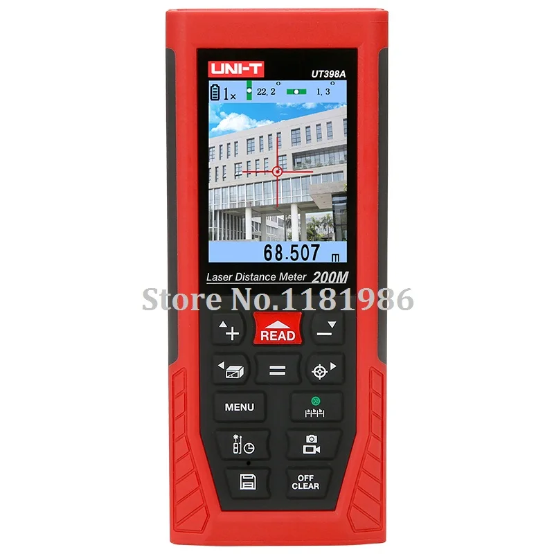 

UNI-T UT398A 200m Professional Laser Distance Meters Lofting Test Levelling Instrument Area/Volume w/UDISK 16GB & JPEG storage