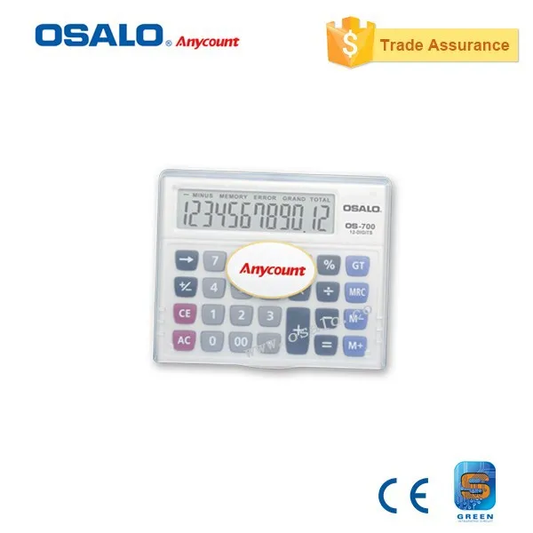 OS-700 أضعاف الإلكترونية المطاط يده جيب سطح المكتب حاسبة 12 أرقام Calcolatrice محاسب الكلاسيكية Calculadora الاقتصادي