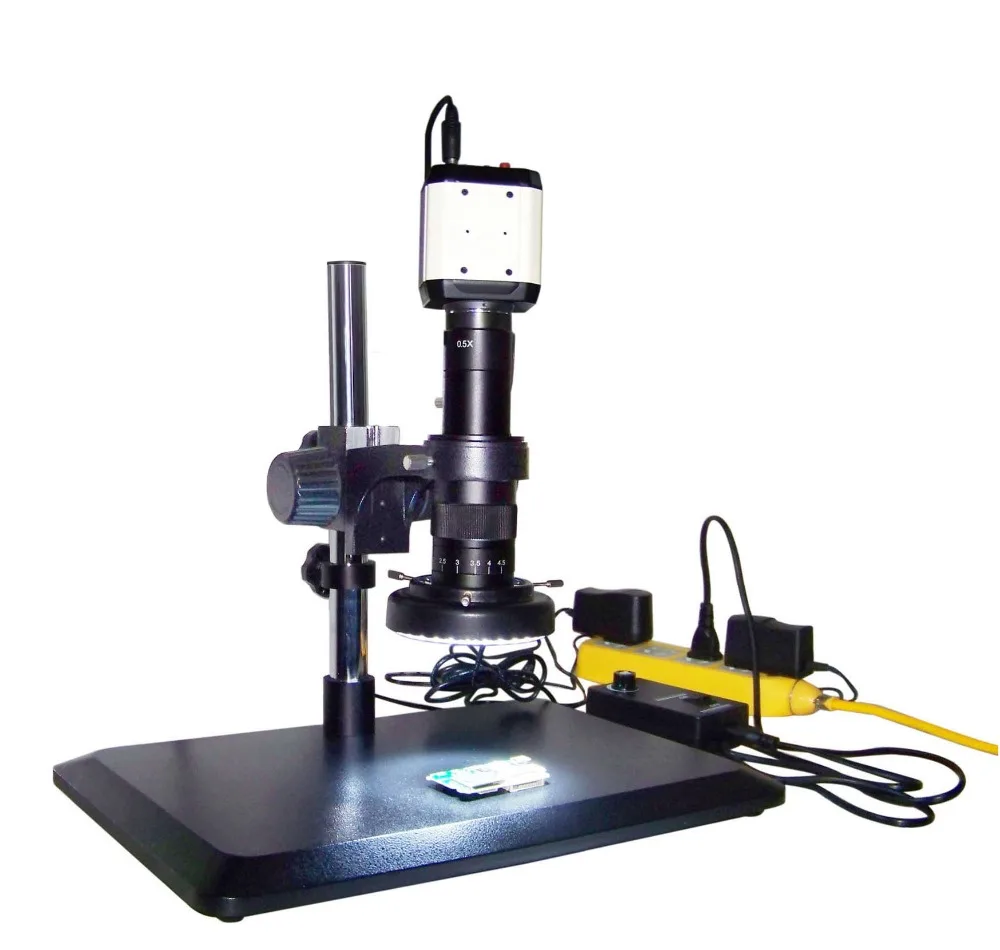 

Universal video microscope with Two Million Pixels /Support VGA and USB Output at the Same Time! ( not contain display )