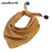 Хлопковый теплый детский шарф; сезон весна-зима; Детские треугольные шарфы; Детский шарф с круглым вырезом для мальчиков и девочек; красивый детский воротник