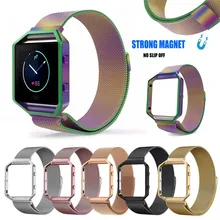 Milanese Stainless Steel Magnetic Loop Replace Strap For Fitbit Blaze Tracker Replacement Watch Band for Fitbit Blaze Tracker
