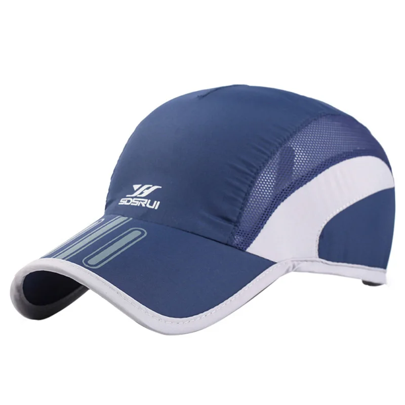 Мужская дышащая сетчатая шляпа для бега, бейсбольная кепка для тенниса, быстросохнущая Кепка, Кепка с козырьком, Мужская Спортивная Кепка для скалолазания, бега - Color: L