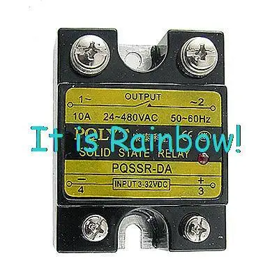 

Free Shipping Single Phase Solid State Relay SSR-10DA 10A 3-32VDC / 24-480VAC