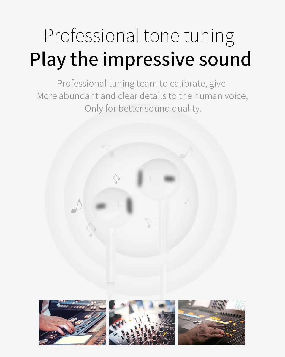 Earphones In-Ear Music 3.5mm for Android Subwoofer with wheat earplugs (2)
