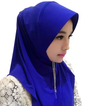 

Muslim Underscarf Bonnet Cap Inner Hat Hijab Scarf Full Cover Headscarf Abaya Turban Headgear Hooded Arab Islamic 11 Colors T7