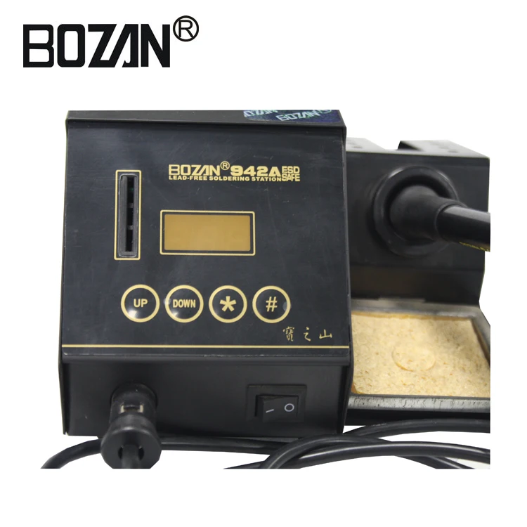 

BOZAN 942A Intelligent Lead-free Soldering Station Electric Iron 90W Anti-static Fast Heating Rework Welding Solder Station