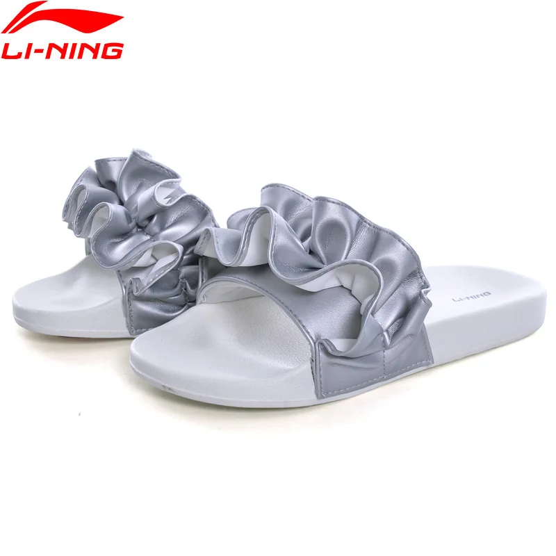 

Li-Ning Women LN SLIPPER LOTUS Sandals Comfort Breathable Stylish Slipper Light Weight LiNing Sport Shoes AGAN006 XWT1453