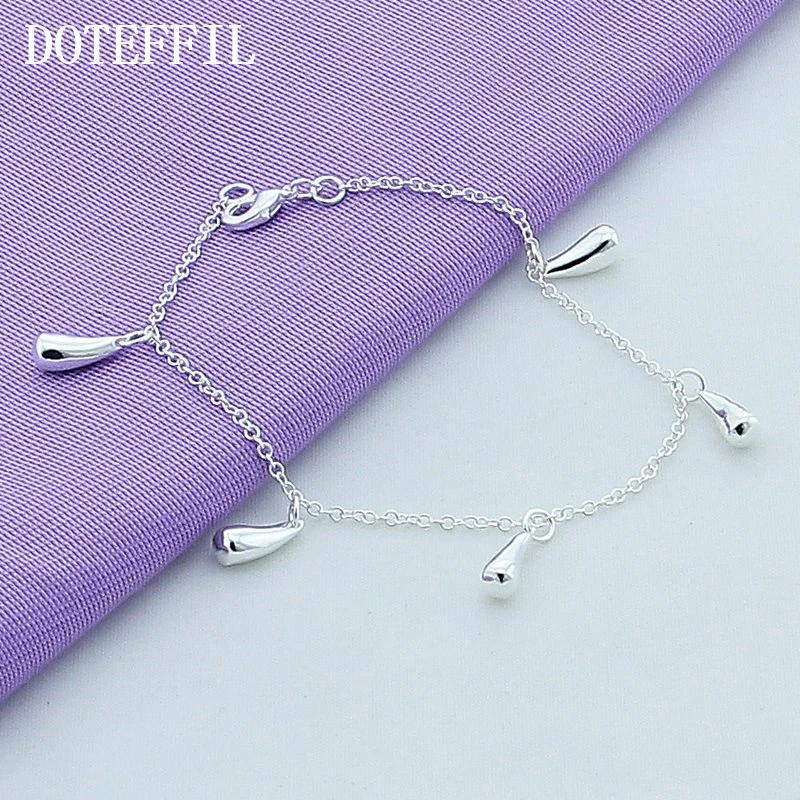 

925 Silver Bracelet Silver Fashion Jewelry Water Drop Bracelet