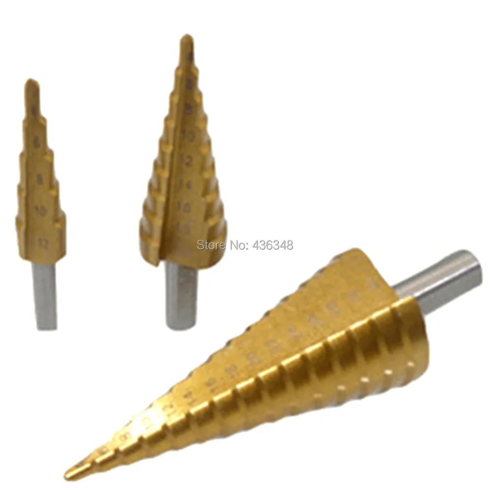 Titanium Step Drill Bit Set
