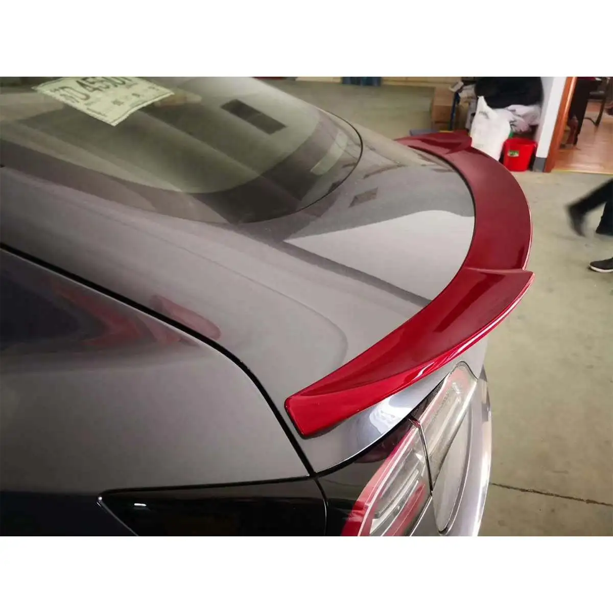 

ABS Gloss Red Rear Spoiler Wing for Tesla for Model 3 2017 2018 2019 Exterior Parts Car Rear Wing Spoiler