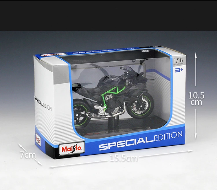 Maisto 1:18 KAWASAKI NINJA H2 R черный литой Сплав модель мотоцикла игрушка для детей подарок на день рождения Коллекция игрушек