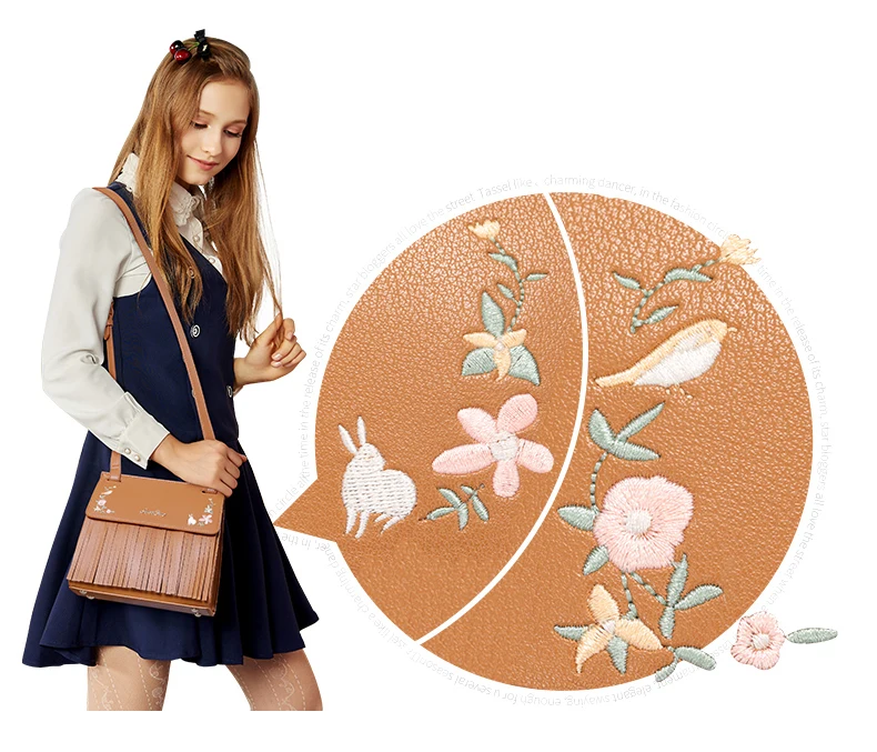Just star women leather crossobody bag 8