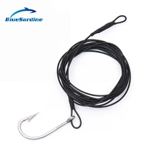 BlueSardine рыболовные крючки углеродный большой размер рыболовный крючок с леской Морская Лодка Рыбалка