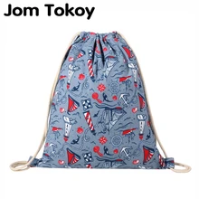 National Women Canvas Drawstring Backpack Newest Vintage College Students School Bagpack Girls Mochila Feminina Sack Bags
