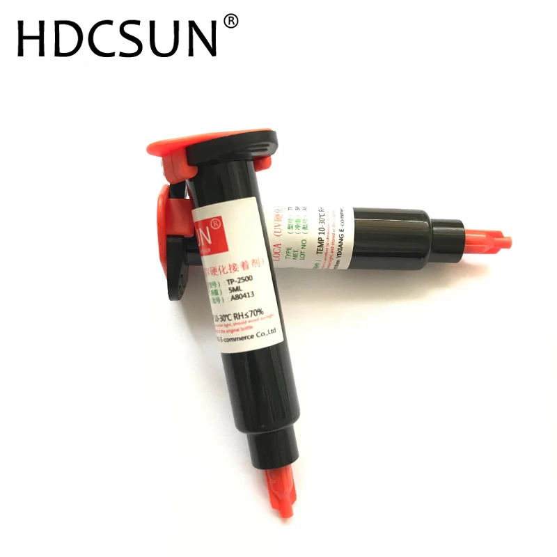 HDCSUN 1PCS 5ML high quality tp2500 uv glue UV Glue LOCA Liquid Optical Clear Adhesive TP-2500 For Repair Cellphone Glass Lens