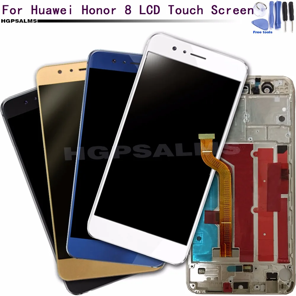 Для Huawei Honor 8 ЖК-дисплей сенсорный экран стекло дигитайзер в сборе с заменой рамы +