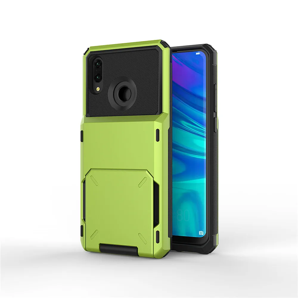 Green Для huawei P Smart чехол с откидной крышкой и отделениями для карт бизнес-чехол для huawei P Smart 6,2" для huawei PSmart Fundas - Цвет: Green