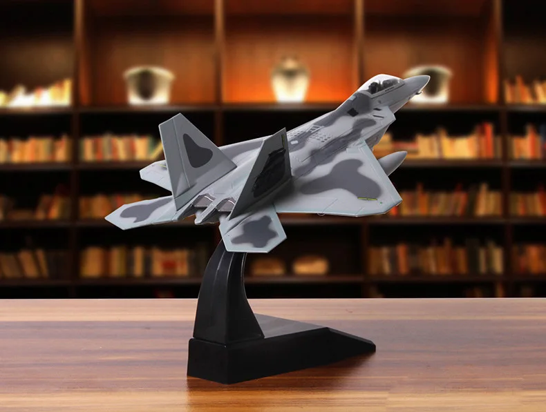 1:100 F22 Истребитель модель сплава F-22 Amertica Raptor малозаметный истребитель моделирование готовой литья под давлением военная модель