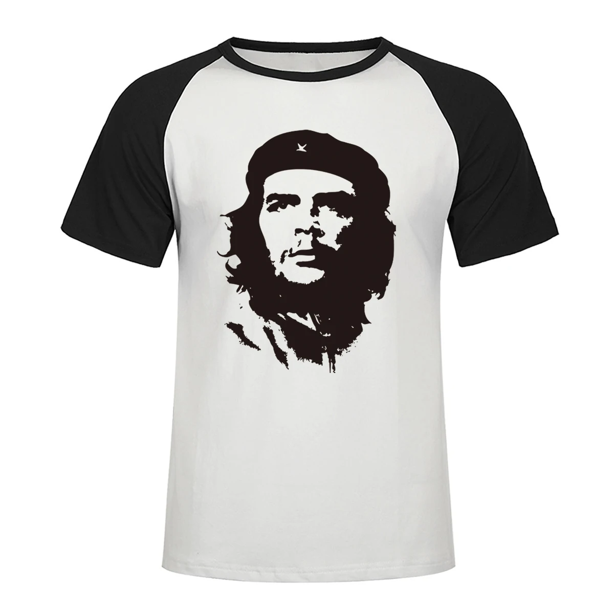 

2019 Che Guevara Hero Men T Shirt High Quality Printed Cotton Short Sleeve Raglan T-Shirts Hipster Pattern Tee Cool Men Clothes