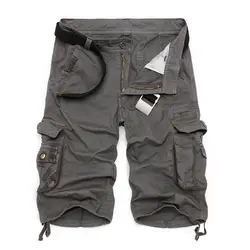 Для мужчин s Военная униформа брюки карго шорты для женщин 2019 Фирменная Новинка армия камуфляж тактические Шорты хлопковые свободные